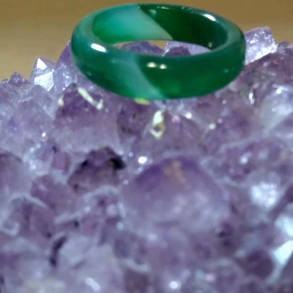 Aventurine Band Ring